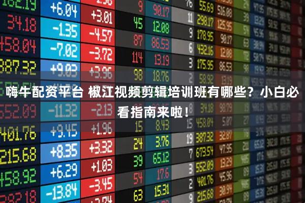 嗨牛配资平台 椒江视频剪辑培训班有哪些?小白必看指南来啦!